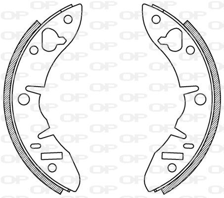 OPEN PARTS Piduriklotside komplekt BSA2123.00